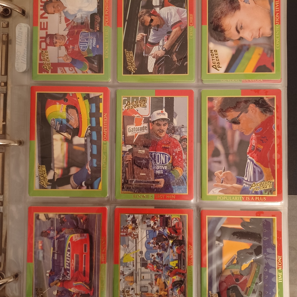 1993 Action Packed NASCAR Dale Earnhardt & Jeff Gordon Insert Lot